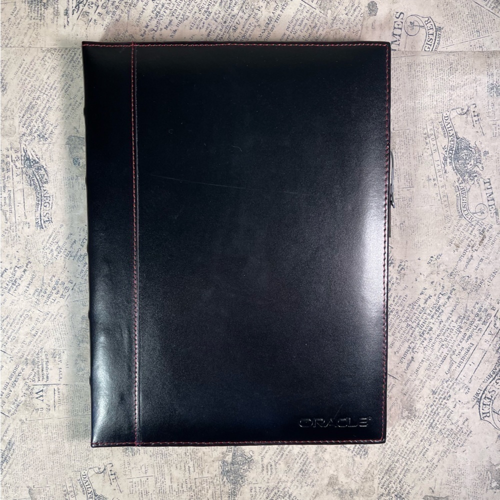 Cambridge Premium Genuine Leather Napa Journal Black Executive Notebook